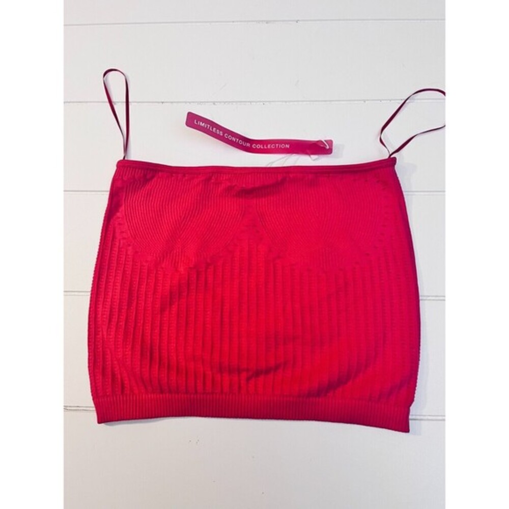 Zara Women's Limitless Contour Collection Pink Seamless Crop Top‎ Size M-L NWT